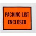 Laddawn Products Co Full Face Envelopes, "Packing List Enclosed" Print, 4-1/2"L x 5-1/2"W, Orange, 1000/Packs 3860